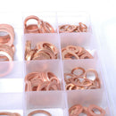 280pcs Copper Washer Gaskets Assortment Kit Flat Ring for Oil Brake Line SAE