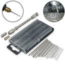 23Pcs Mini Micro Twist Drill 0.3-1.6mm HSS Bit Set Pin Hand Spiral Vise Ne F5J2
