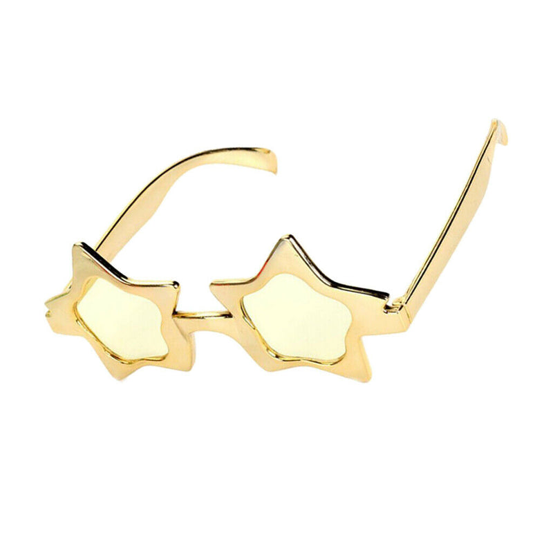 4pcs Five-point Star Sunglasses Eyeglasses Funny Costume Glasses Photo Prop