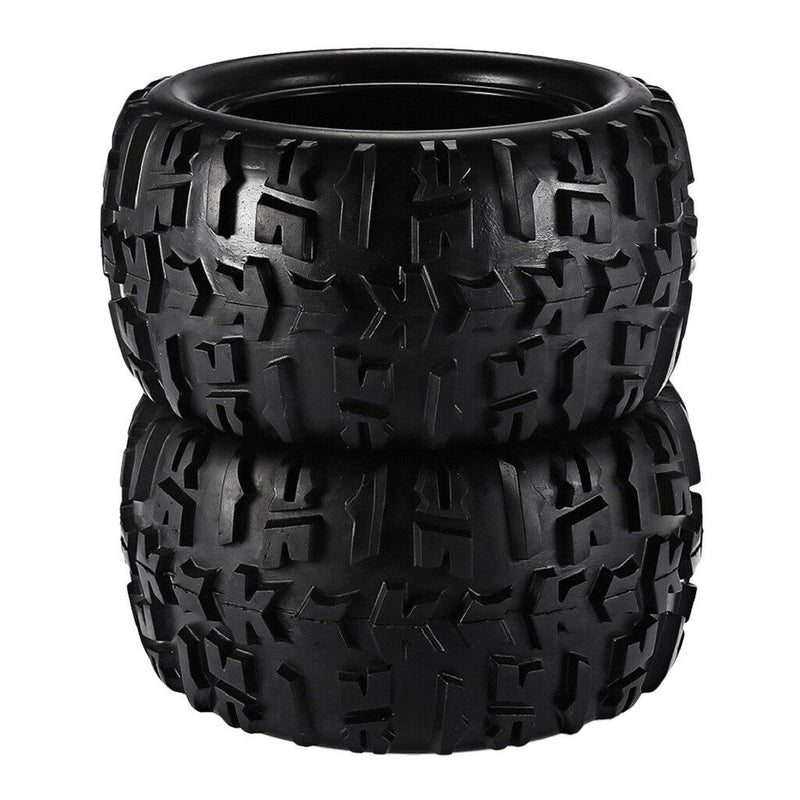 2pcs 1/8 RC Car Tire Tyres with Wheel Rim for HSP HPI E-MAXX Savage LRP Flux