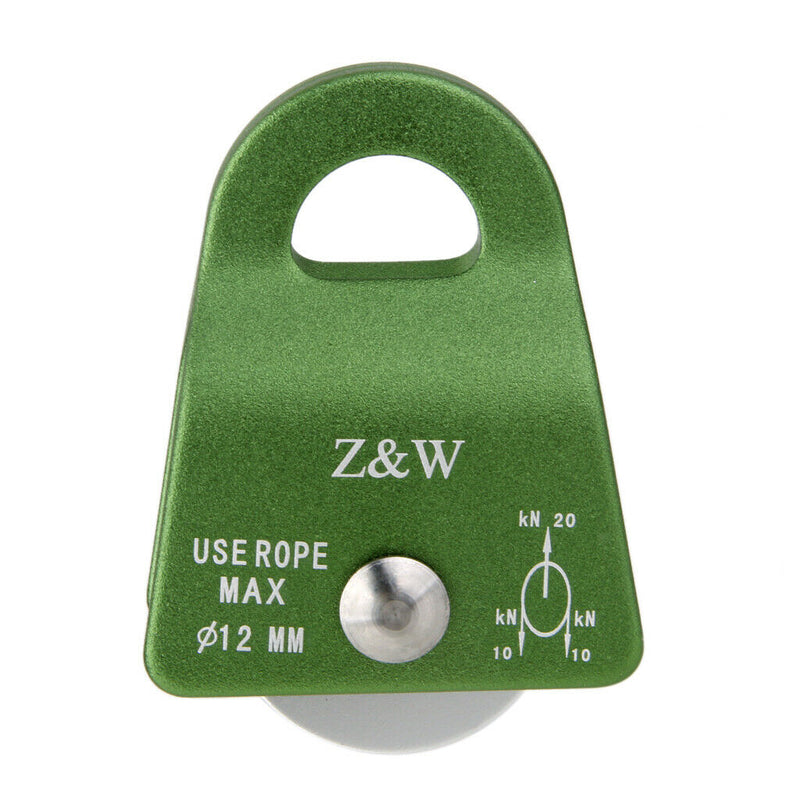 20KN Aluminium General Purpose Small Pulley for Mountaineering Rock Climbing