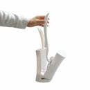 Bathroom Flexible Toilet Brushes Set with Durable Holder in Grass Shape, a