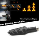 2x Motorcycle LED Turn Signal Lamp Sequential Amber Flowing LED Indicator Li Kw