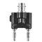 Audio Speaker Cable Connector BNC Female to 4mm Dual Banana Plug Black L7L5