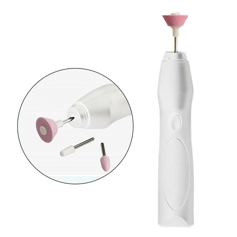 Electric Nail Drill Machine Polishing with 3Pcs Nail Drill Bits for Home Use