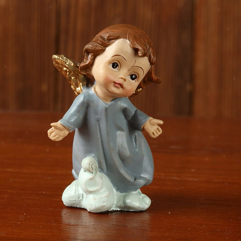 Nativity Scene Xmas Jesus Hand Painted Manger Miniatures Ornaments