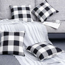 Buffalo Check Plaid Throw Pillow Covers Set of 4 Farmhouse Decorative SquareT1V9