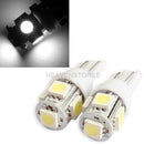 2PCS T10 5050 5SMD LED White Light Car Side Wedge Tail Light Lamp Bright hv2n