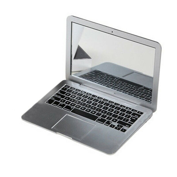 Cute Makeup Mini Pocket Laptop Style Clear Glass Women Cosmetic Beauty Mirr W2G6