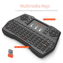 i8 Plus Mini 2.4G Wireless Keyboard Fly Air Mouse Touchpad for TV PS Englis