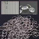 200Pcs 12mm Metal Round Split Rings Keyring Findings Clasp Connecters Craft DIY