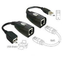 USB Extension Ethernet RJ45 Cable LAN Adapter Extender Repeater Over Set U8 J4Z2