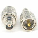 2pcs RF coaxial coax adapter BNC female to UHF male PL-259