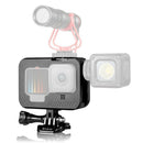 Aluminum Frame Housing Case for GoPro Hero 9 Camera Solid Protective Case Black