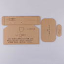 3Pcs Unisex Wallet Handbag Template Clear Acrylic Leather Pattern DIY Craft