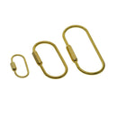 3pcs Small/Medium/Big Screw Lock Key Chain Key  Clasp Bag Buckles