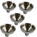 5x Stainless Steel Funnel Filler for All Kinds of Hip Flasks Whiskey Wine  Nz3C
