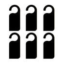 6Pcs Wooden Door Sign Hanger Two-sided Wooden Blackboard Door Warning Tag