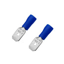200Pcs MDD2-250 16-14AWG Insulated Quick Disconnects Crimp Terminals Blue