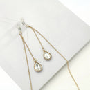 Eyeglass Cord Reading Glasses Eyewear Spectacles Drop Chain Strap Holder Gol.AU