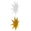 2x 12in Star Hanging Decoration