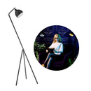 1:6 Scale Iron Floor Lamp Standing Lamp Battery Powered Layout Scene Decor