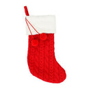 Christmas Stocking Ornaments Knitted Wool Thick Socks Hotel Home Christmas  J8Y2