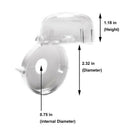 Clear Safety Oven Knobs Cover 4 Pack - Baby Proofing Protection Lock for Ov H6R5