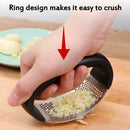 Kitchen Stainless Garlic Press Crusher Rocking Mincer Squeezer 11*5.1*7.2cm #