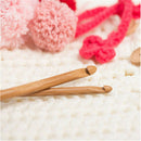 12X 6 Bamboo Handle Crochet Hook Knit Craft Knitting Needle Weave Yarn 3-10mmJ!E