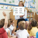 Magnetic Dry Erase Board with Stand for Desktop Double Sided White Board Pl