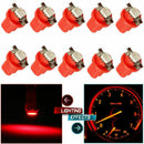 10x T5 B8.5D 5050 1SMD LED Dashboard Dash Gauge Interior Instrument Light Bulbs