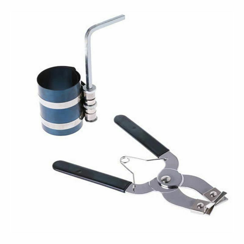 1 Set Piston Ring Compressor Installer Ratchet Plier Remover Expander Engin