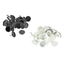48pcs Brass Metal Round Stud Earring