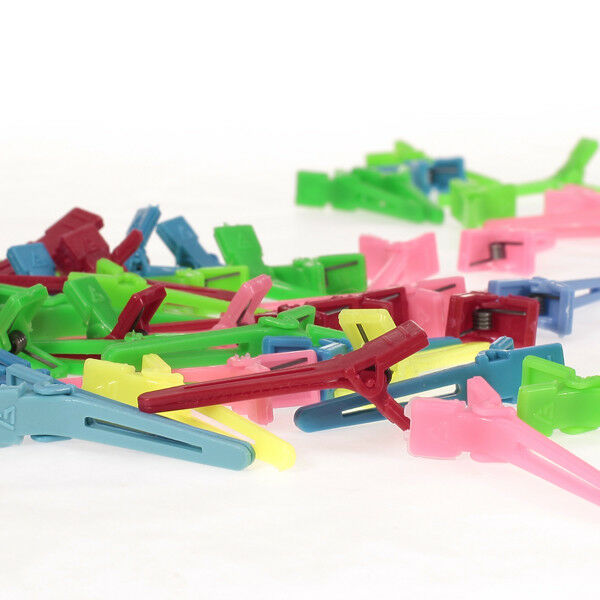 lot 50 Mini Hairdressing Salon Alligator Hair Sectioning Clips Accessories