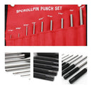 2X(9Pcs Steel Multi Size Round Head Pins Punch Set Grip Roll Pins Punch Too