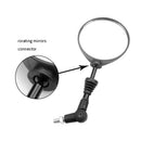 1 Pair Universal Motorcycle Rearview Side Mirror, Foldable Motorcycle Handlebar