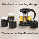 1800Ml Large Glass Tea Pot for Puer Tea Party Oolong with Stainless Steel T