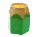 Plastics lace Pencil shaped Pen holder Green