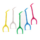 15Pcs random color durable y shape dental floss holder dental care flossing t FT