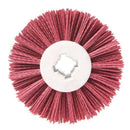 Deburring Red Ceramic Abrasive Wire Round Brushes Head Polishing Buffing Wh