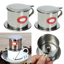 2 Pieces Stainless Steel Vietnamese Coffee Filter Set 50ml/1.7oz 100ml/3.4oz