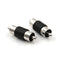 10PCS Straight AV RCA Male to Male Connectors Couplers Adapters FT
