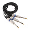 2Pieces 1/4 Inch TRS Stereo To Dual 1/4 Inch TS Mono Y-Splitter Cable