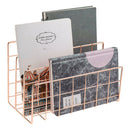 Mail Organizer, 3-Slot Mail Holder, Metal Wire Mail Sorter for Letters, Mai