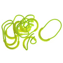 10x Zipper Pulls Cord Rope Ends Lock Zip Slider Replacement 65mm Yellow