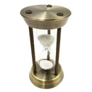5 Mins Metal Hourglass Sandglass Sand Timers Sandglass Home Decoration White