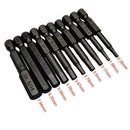 10 Pcs Hex Head Allen Wrench Drill Bit Set Magnetic Shank Quick Release Tip R3D4