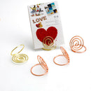 Wire Shape Place Card Holder Stands, Table Name Number Holders, Paper Menu