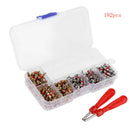 182pcs/Set Car A/C Air Conditioning R134a Valve Core Assortment+Remover Tool